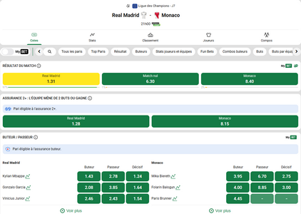 Exemple d'événement sportif football