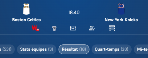 Exemple d'événement sportif